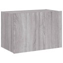 Ścienna szafka TV z LED, szary dąb sonoma, 60x35x41 cm Lumarko!