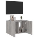Ścienna szafka TV z LED, szary dąb sonoma, 60x35x41 cm Lumarko!