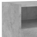 4-częściowy zestaw mebli TV, szarość betonu, materiał drewnopochodny Lumarko!