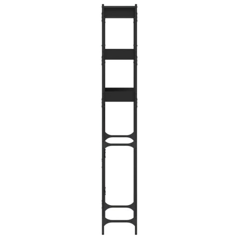 Regał nad pralkę, czarny, 67x25x163 cm Lumarko!