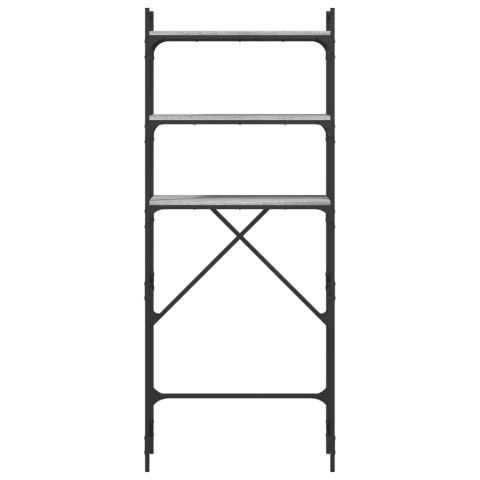 Regał nad pralkę, szary dąb sonoma, 67x25x163 cm Lumarko!