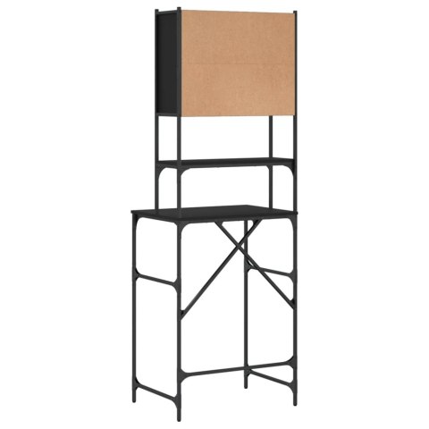 Szafka na pralkę, czarna, 68x48,5x194 cm Lumarko!