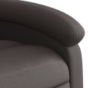 Elektryczny fotel rozkładany, ciemny brąz, skóra naturalna Lumarko!