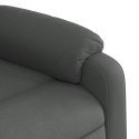 Rozkładany fotel masujący, elektryczny, ciemnoszary, tkanina Lumarko!