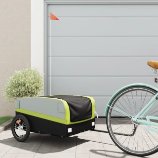 Przyczepka rowerowa, czarno-zielona, 45 kg, żelazo Lumarko!
