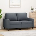 Sofa 2-osobowa, ciemnoszary, 120 cm, tapicerowana aksamitem Lumarko!