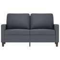 Sofa 2-osobowa, ciemnoszary, 120 cm, tapicerowana aksamitem Lumarko!