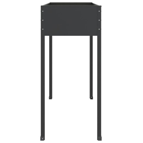 Donice ogrodowe, 2 szt., antracytowe, stal galwanizowana Lumarko!