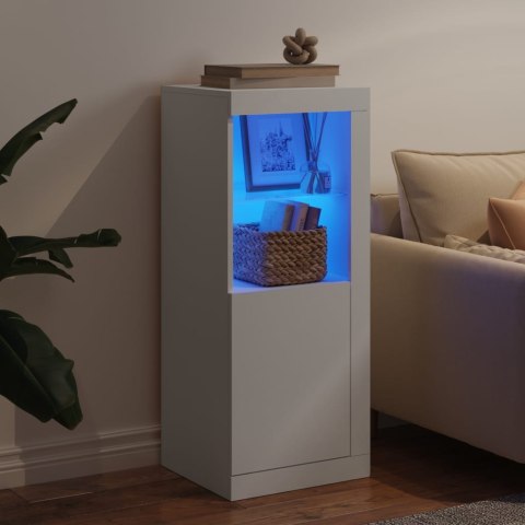 Szafka z oświetleniem LED, biała, 41x37x100 cm Lumarko!