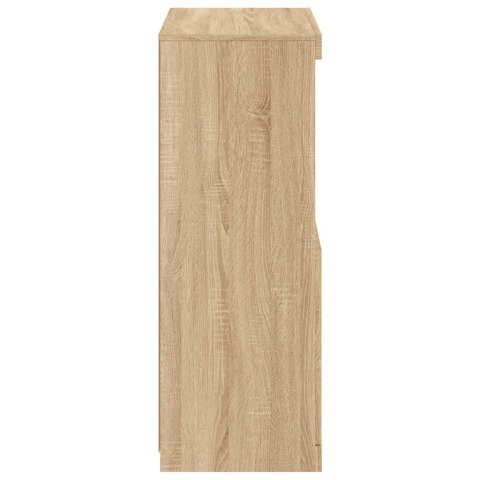 Szafka z oświetleniem LED, dąb sonoma, 60,5x37x100 cm Lumarko!