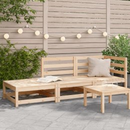 Sofa ogrodowa z podnóżkiem, 2-osobowa, lite drewno sosnowe Lumarko!