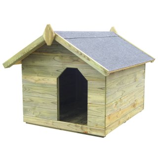 Buda dla psa z otwieranym dachem, impregnowane drewno sosnowe Lumarko!