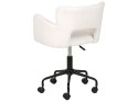 Krzesło biurowe regulowane boucle białe SANILAC Lumarko!