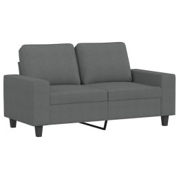 Sofa 2-osobowa, ciemnoszara, 120 cm, tapicerowana tkaniną Lumarko!