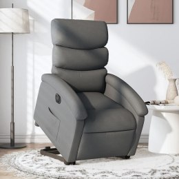 Podnoszony fotel masujący, elektryczny, rozkładany, ciemnoszary Lumarko!