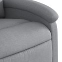 Podnoszony fotel masujący, elektryczny, rozkładany, jasnoszary Lumarko!