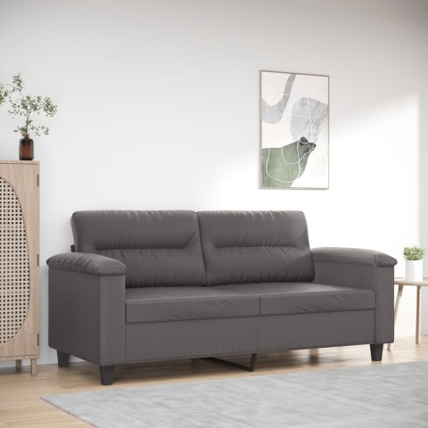 2-osobowa sofa, szary, 140 cm, sztuczna skóra Lumarko!