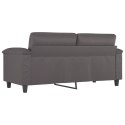 2-osobowa sofa, szary, 140 cm, sztuczna skóra Lumarko!