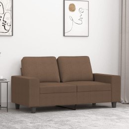 Sofa 2-osobowa, brązowa, 120 cm, tapicerowana tkaniną Lumarko!