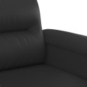 2-osobowa sofa, czarna, 120 cm, sztuczna skóra Lumarko!