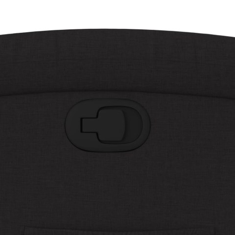 Podnoszony fotel rozkładany, czarny, obity tkaniną Lumarko!