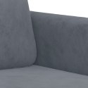 Sofa 2-osobowa, ciemnoszary, 140 cm, tapicerowana aksamitem Lumarko!