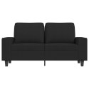 Sofa 2-osobowa, czarna, 120 cm, tapicerowana tkaniną Lumarko!