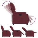 Podnoszony fotel rozkładany, winna czerwień, obity tkaniną Lumarko!