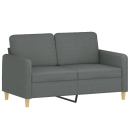 Sofa 2-osobowa, ciemnoszara, 120 cm, tapicerowana tkaniną Lumarko!