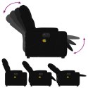 Podnoszony fotel masujący, elektryczny, rozkładany, czarny Lumarko!