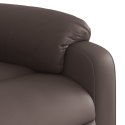Rozkładany fotel pionizujący z masażem, elektryczny, brązowy Lumarko!