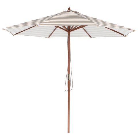 Parasol ogrodowy ⌀ 260 cm beżowo-biały FERENTILLO Lumarko!