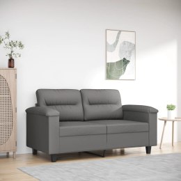 Sofa 2-osobowa, ciemnoszara, 120 cm, tapicerowana mikrofibrą Lumarko!