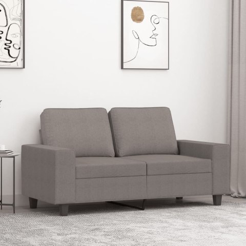 Sofa 2-osobowa, kolor taupe, 120 cm, tapicerowana tkaniną Lumarko!