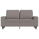 Sofa 2-osobowa, kolor taupe, 120 cm, tapicerowana tkaniną Lumarko!