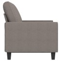 Sofa 2-osobowa, kolor taupe, 120 cm, tapicerowana tkaniną Lumarko!