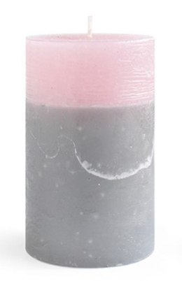 Świeca Walec Średni 7x11,5cm Parafinowa Różowa Lumarko!