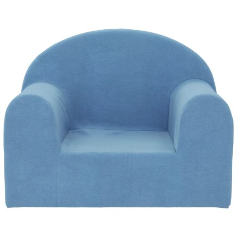 Kanapa dla dziecka, niebieska, miękki plusz Lumarko! XXX