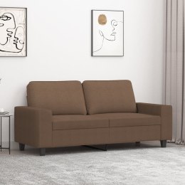 Sofa 2-osobowa, brązowa, 140 cm, tapicerowana tkaniną Lumarko!