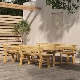 3-częściowy zestaw mebli ogrodowych, impregnowane drewno sosnowe Lumarko!