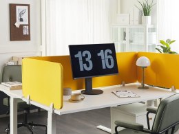 Przegroda na biurko 80 x 40 cm żółta WALLY Lumarko!