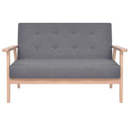 2-osobowa sofa materiałowa, ciemnoszara Lumarko!