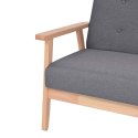 2-osobowa sofa materiałowa, ciemnoszara Lumarko!