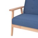 2-osobowa sofa tapicerowana, niebieska Lumarko!