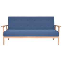 3-osobowa sofa tapicerowana, niebieska Lumarko!