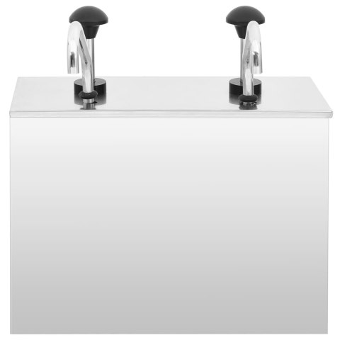 Dozownik do sosów, stal nierdzewna, 2 x 3,5 L Lumarko!