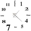 Zegar ścienny 3D, nowoczesny design, 100 cm, XXL, czarny Lumarko!