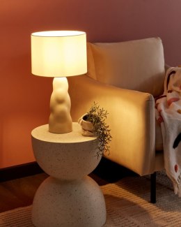 Lampa stołowa ceramiczna beżowa VILAR Lumarko!