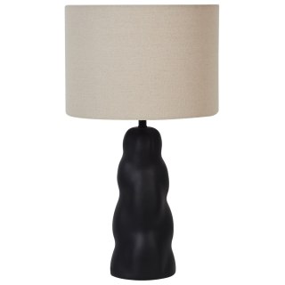 Lampa stołowa ceramiczna czarna VILAR