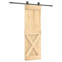 Drzwi przesuwne z osprzętem, 70x210 cm, lite drewno sosnowe Lumarko!